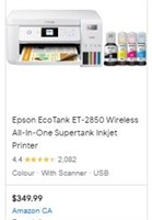 Epson Ecotank Et-2850 Wireless Color All-in-one