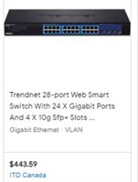 Trendnet 28 Port Gigabit Web Smart Switch