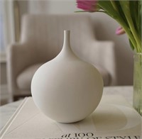 New Casa di Gio White Ceramic Vase 7.5