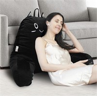 New SUNSIDE Reading Back Bed Rest Pillow with Cat
