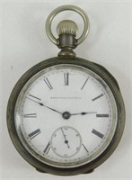 Antique Elgin Coin Silver Pocket Watch - Very