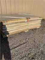 Pallet of mixed width insulation panels