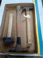 Group of hammers one plumb