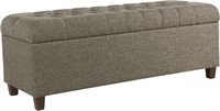 Meadow Lane Macalester 48" Tufted Storage Bench