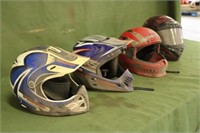 (4) ATV / Snowmobile Helmets