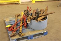 Assorted PTO Shafts & (2) Covers
