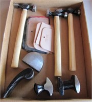Assorted Body Hammers & Tools