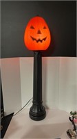 Vintage Large Halloween Blow Mold Pumpkin Lamp 45"