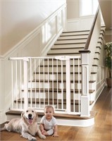 Cumbor 29.7-46" Baby Gate for Stairs, White