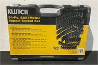Klutch 94-pc Impact Socket Set