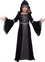 Spooktacular Creations Black Hooded Robe Costume