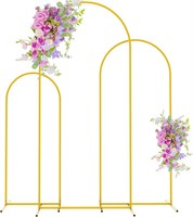 Asee'm Gold Metal Arch Backdrop Stand Set of 3 Ar
