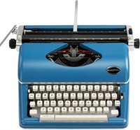 Blue Vintage Typewriter for a Nostalgic Flow - Ma