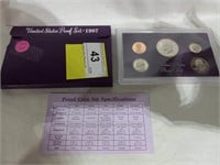 1987 United States Proof Set   5 Coins