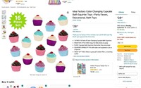 ColorChanging Cupcake Bath Squirter Toys