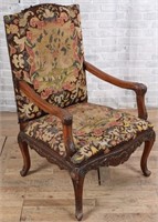 French LXV Style Tapestry Armchair