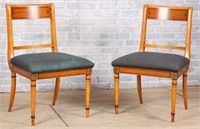 Pair Neoclassical Side Chairs