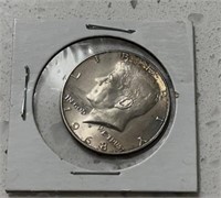 1968 Kennedy silver half dollar
