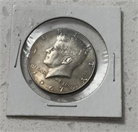 1967 Kennedy silver half dollar