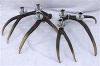 Pottery Barn Accents, Faux Antler Candlesticks