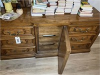 9-DRAWER WOODEN DRESSER BY DIXIE WITH MIRROR 70IN