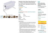 WFF4241  Smart Baby Sleep Bassinet