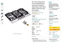 WF4578  "30" Stainless Steel Gas Cooktop"
