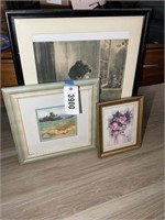 GROUP OF ASSORTED FRAMED PRINTS VARIOUS SIZES