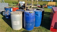 Assorted Plastic Barrels