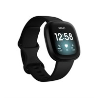 Fitbit Versa 3 Smartwatch with GPS, Black