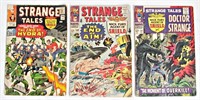 (3) 1966 STRANGE TALES MARVEL COMICS