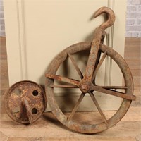 Oversized Cast Iron Pulley