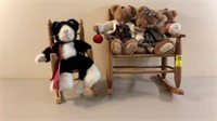 Boyd’s Bear Animals with Extra-Chair & Bench
