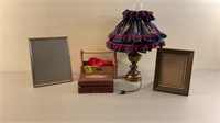 Lamp, Jewelry Box, Picture Frames, Woodlore Box