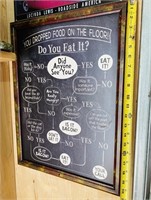 20” Food on Floor Sign