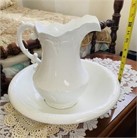 Antique Warwick Pitcher and Basin