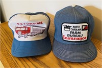 (2) Vintage Trucker Hats- D&T