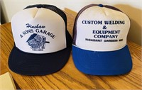 (2) Vintage Trucker Hats-Hinshaw