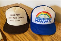 (2) Vintage Trucker Hats-Hawaii