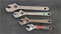 4 CRESCENT WRENCH LOT