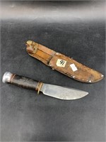Marbles Gladstone skinning knife, with broken tip,