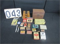 Cigar Box and Related Items, Matches, etc.