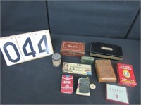 Group of Assorted Cigar Tins & Related