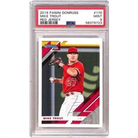 2019 Donruss Mike Trout Red Jersey Psa 9