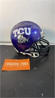 TCU Autographed Helmet