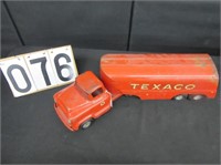 Metal Toy Texaco Truck with Trailer