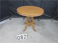 Wood Oval Side Table