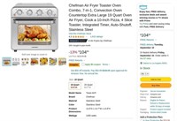W9199  Chefman Air Fryer Toaster Oven Combo