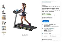 W5044 Treadmill Folding w/Auto Incline