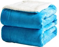 SONORO KATE Sherpa Fleece Blanket, Queen